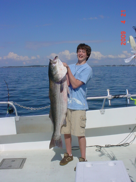 Monster Striped Bass on Maryland's Chesapeake Bay!!